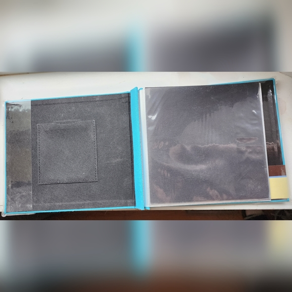 Recollections Office Recollections Scrapbook Album 8x8 Turquoise Blue Fabric Photo Cover